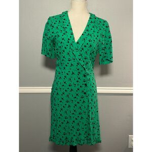 ASOS DESIGN CASUAL CLASSY FEMININE DANITY FLORAL MINI WRAP DRESS US SIZE 4
